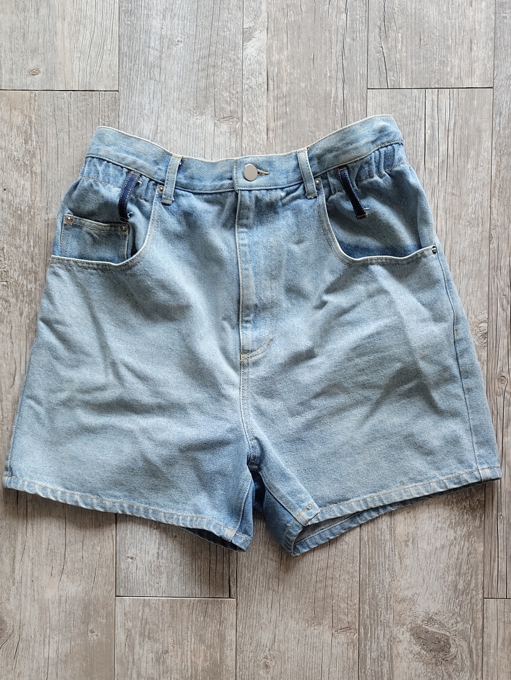 3.1 Phillip Lim High-Rise Light Blue Denim Shorts